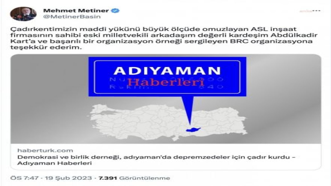 KAHRAMANMARAŞ’A YAPILACAK DEPREM KONUTLARININ İHALESİNİ, ESKİ AKP RİZE MİLLETVEKİLİ ABDÜLKADİR KART’IN ŞİRKETİNİN DE OLDUĞU ORTAKLIK KAZANDI