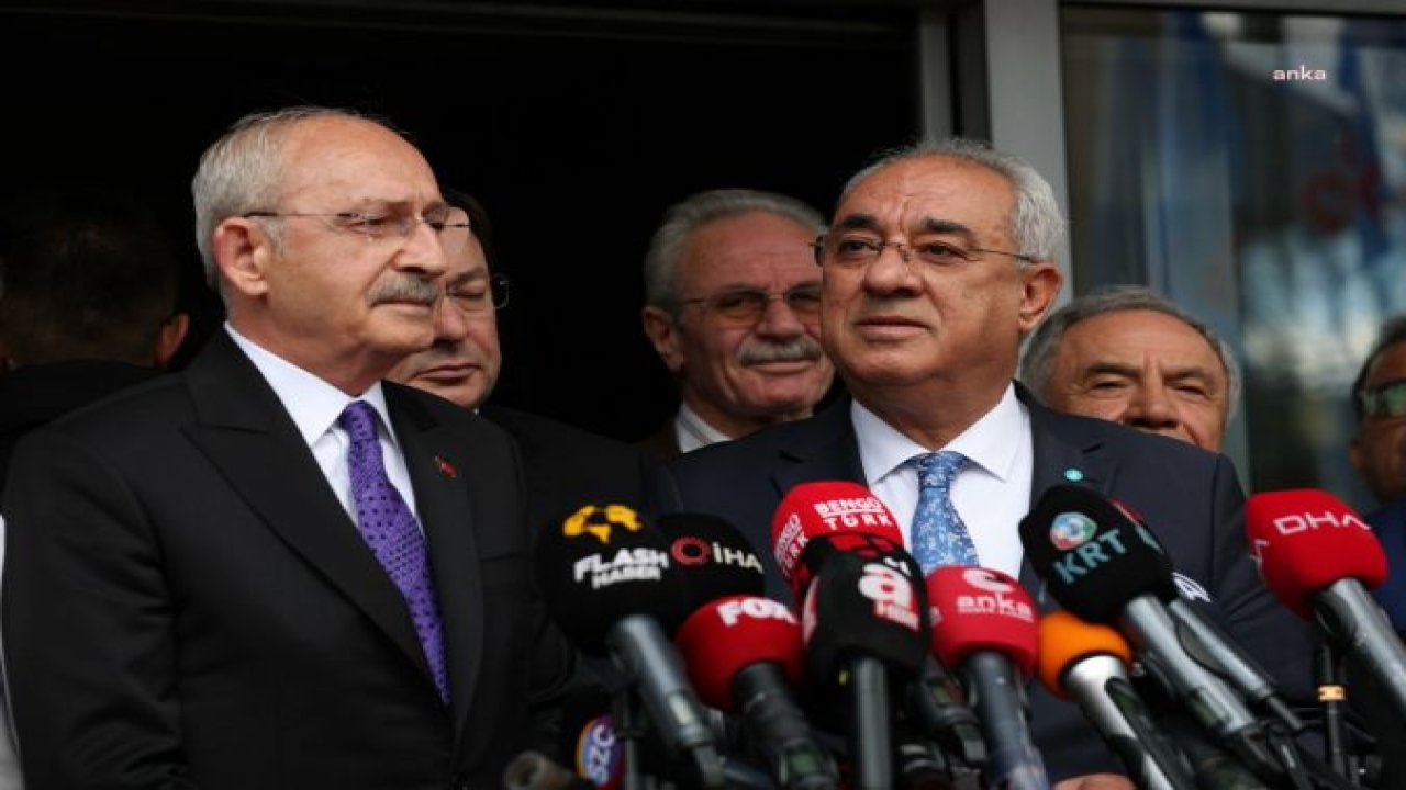 CUMHURBAŞKANI ADAYI KILIÇDAROĞLU, DSP'Yİ ZİYARET ETTİ... ÖNDER AKSAL: “SAYIN CUMHURBAŞKANI ADAYIMIZA ÇIKTIĞI YOLDA BAŞARILI SONUÇLAR ELDE ETMESİNİ TEMENNİ EDİYORUM”