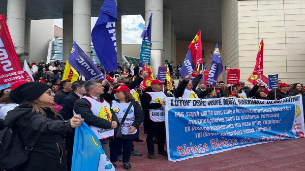 BES ÜYELERİ, ARTAN İŞ YÜKÜNÜ VE  FAZLA MESAİ ÜCRETLERİNE YAPILAN ZAMMI SGK GENEL MÜDÜRLÜĞÜ ÖNÜNDE PROTESTO ETTİ: “İNSAN ONURUNA YAKIŞIR KOŞULLARDA ÇALIŞMAK İSTİYORUZ”