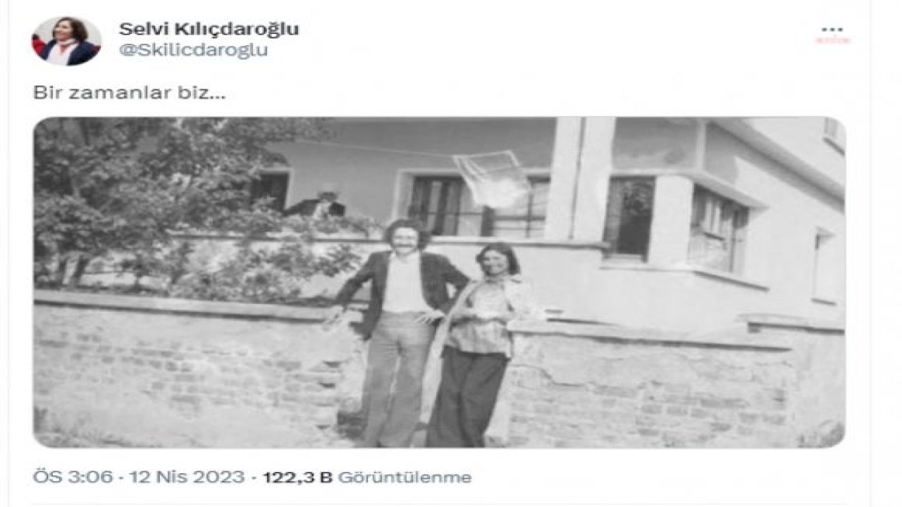 SELVİ KILIÇDAROĞLU, AİLE ALBÜMÜNDEN ESKİ BİR FOTOĞRAF PAYLAŞTI: "BİR ZAMANLAR BİZ"