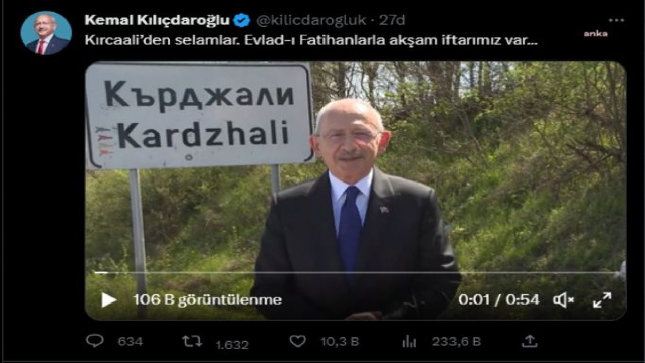 KILIÇDAROĞLU, KIRCAALİ’DE: “BAY KEMAL’DE DEVLET, YİNE DEVLET OLACAK. PARTİ DE PARTİ. DEVLET CİDDİ OLACAK, CİDDİ. OLMASI GEREKTİĞİ GİBİ. HERKESİN KAPISINDA PARA DİLENEN BİR TÜRKİYE GÖRMEYECEKSİNİZ ARTIK”