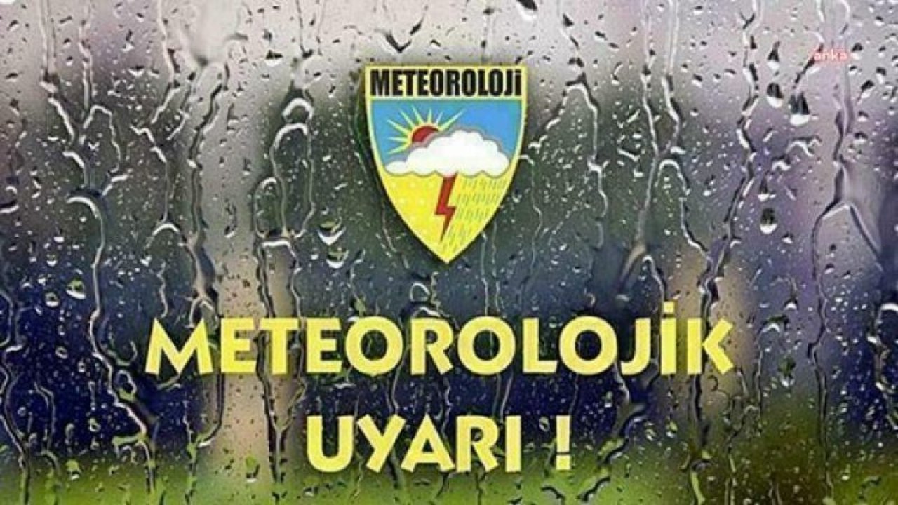 METEOROLOJİ'DEN DEPREM BÖLGESİ İÇİN SAĞANAK YAĞIŞ UYARISI