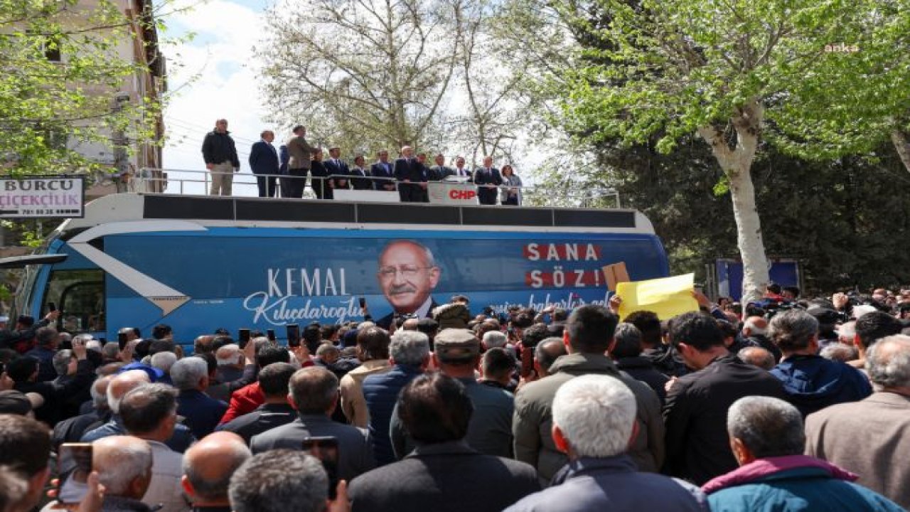 KEMAL KILIÇDAROĞLU, ADIYAMAN BESNİ'DE YURTTAŞLARA SESLENDİ: “ALLAH AŞKINA KUL HAKKI YİYENLERE BİR DAHA OY VERMEYİN. SİZE HESAP VERENE OY VERİN”