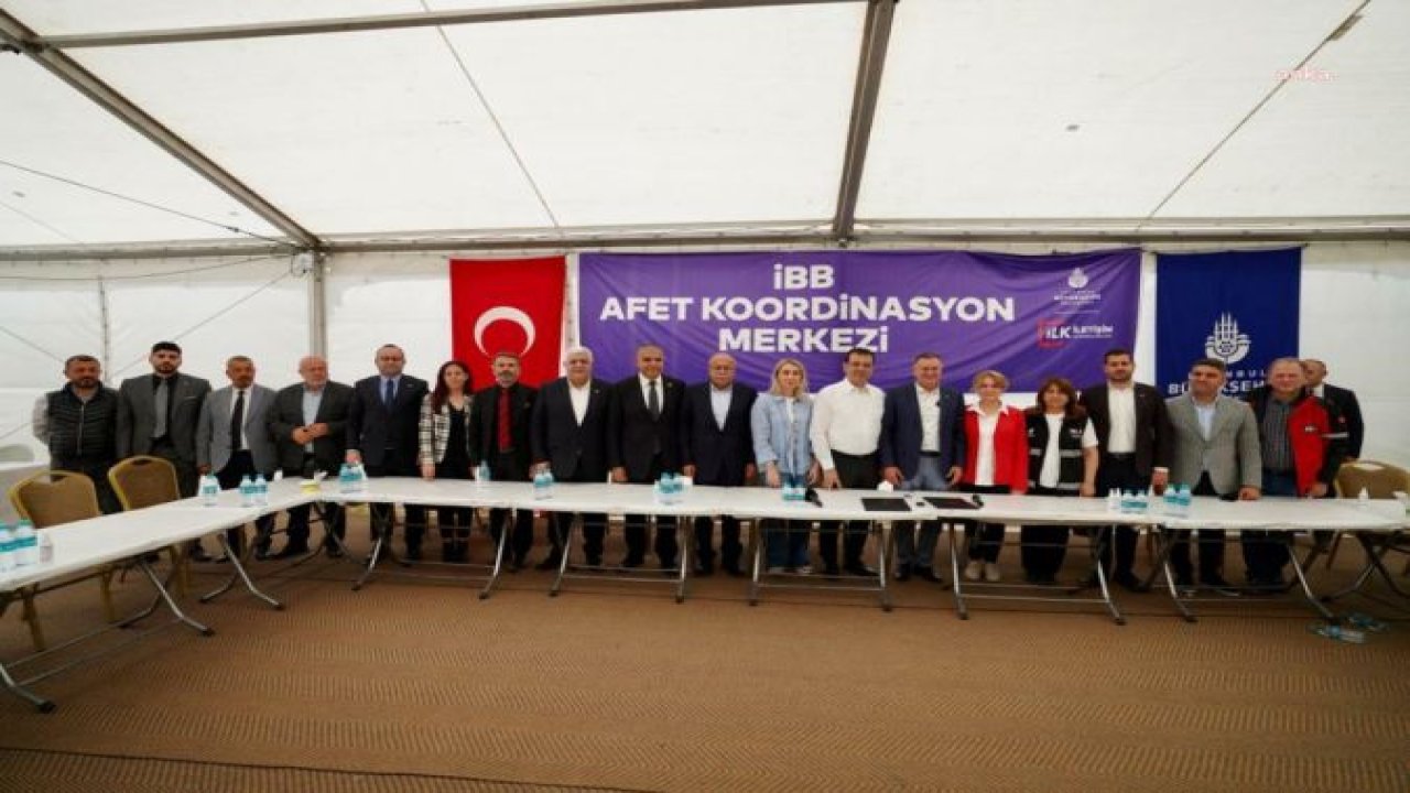 İBB'NİN HATAY'DA YAPILACAK BİN GEÇİCİ KONUT VE ALTYAPI YATIRIMLARI İÇİN 62,5 MİLYON LİRALIK YARDIMINI İÇEREN PROTOKOL İMZALANDI