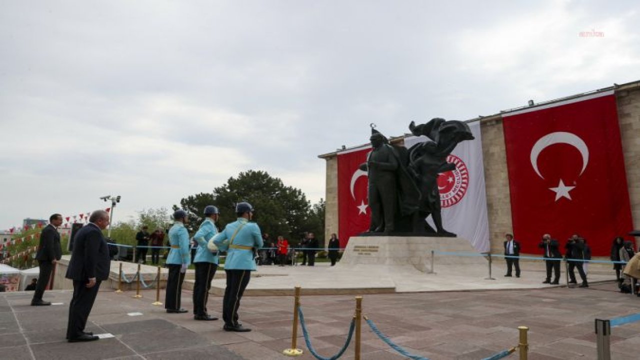 TBMM’NİN AÇILIŞININ 103. YIL DÖNÜMÜ VE 23 NİSAN ULUSAL EGEMENLİK VE ÇOCUK BAYRAMI… TBMM’DEKİ ATATÜRK ANITI ÖNÜNDE TÖREN DÜZENLENDİ