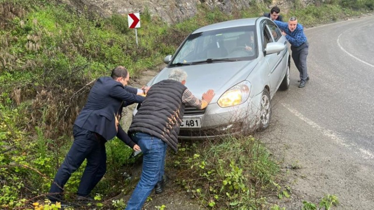 CHP adayından kaza yapan bir vatandaşa yardım