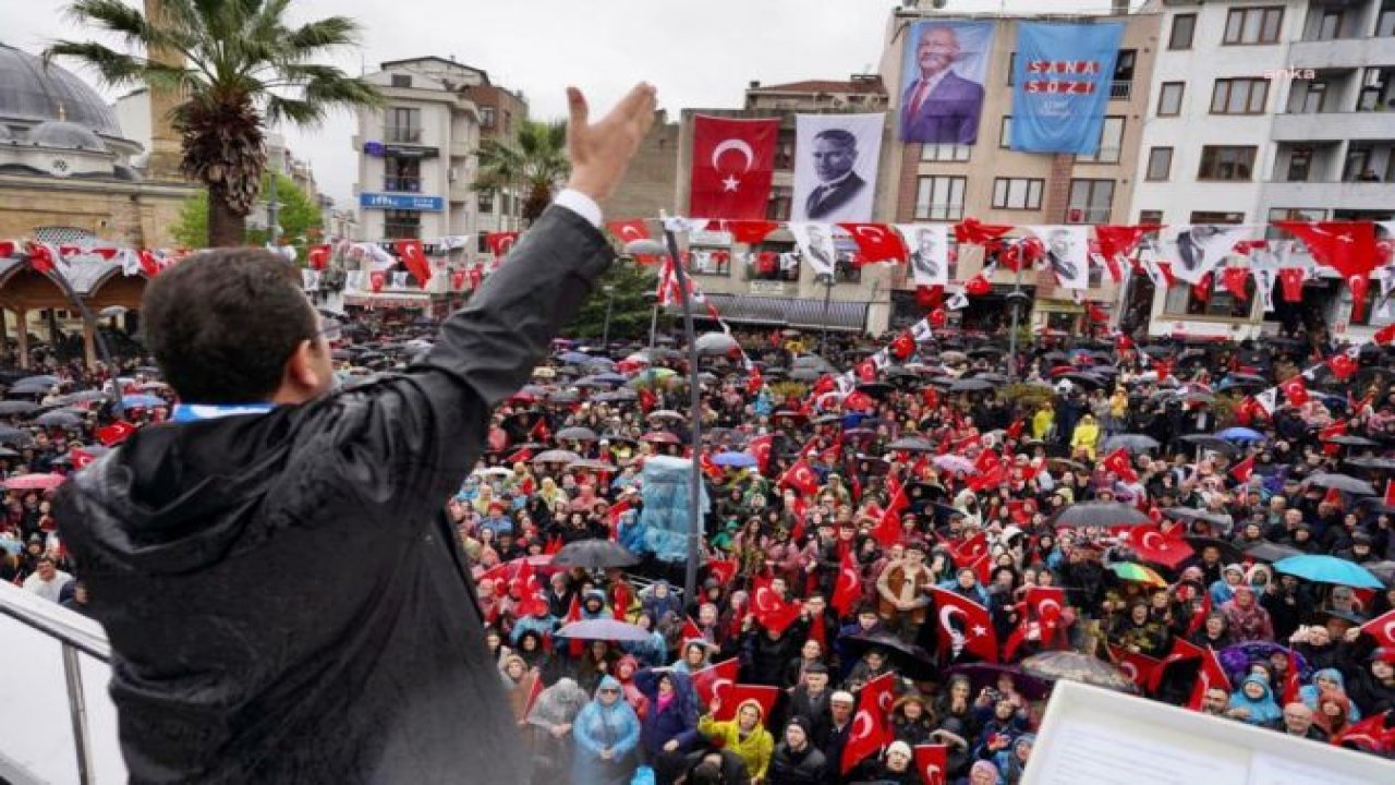 İMAMOĞLU BİGA’DA: "MİLLETİN PARASINI KENDİ PARASI GİBİ GÖRÜP, ÇATIR ÇATIR HARCAYAN İNSANLARDAN SİZİ KURTARACAĞIZ"