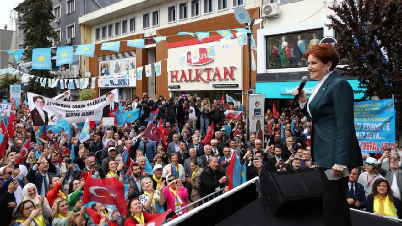 MERAL AKŞENER: “RECEP BEY ÇIKMIŞ, ‘BİR SOĞANA, BİR PATATESE BENİ, LİDERİNİZİ KURBAN ETMEYİN’ DİYOR.  PATATES SOĞAN, GÜLE GÜLE ERDOĞAN”