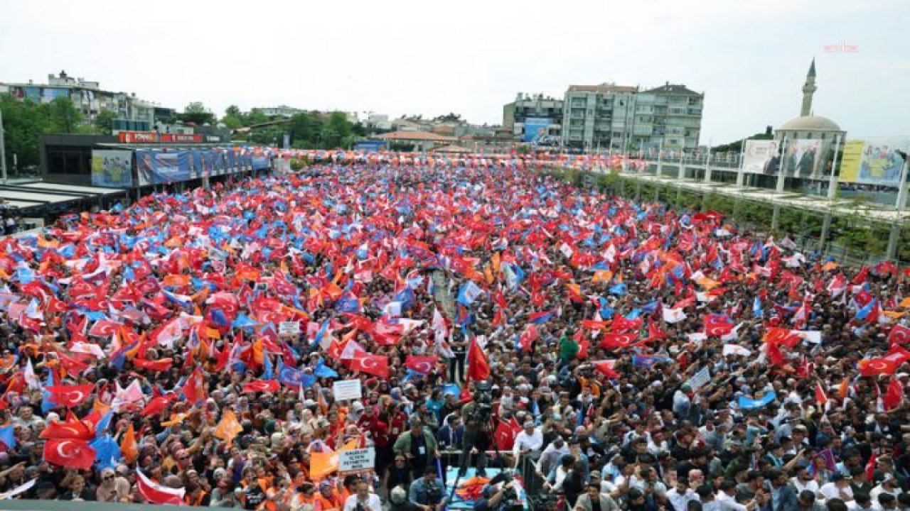 ERDOĞAN, AYDIN’DA: “27 MAYIS HER ŞEYDEN ÖNCE, 14 MAYIS’IN BİR RÖVANŞIDIR. ŞİMDİ, PAZAR GÜNÜ BU RÖVANŞI ALIYOR MUYUZ?”