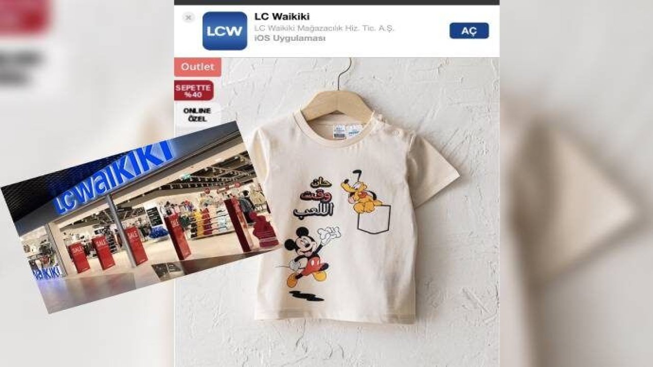 Arapça yazılı tişört satan LC Waikiki sosyal medyada topa tutuldu! LCW ne açıklama yaptı?