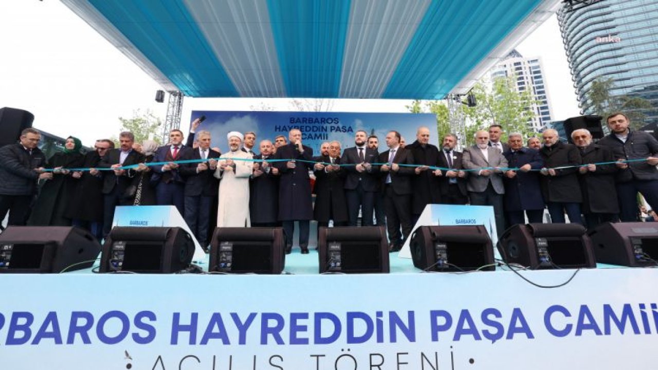 ERDOĞAN, İSTANBUL'DA CAMİ AÇILIŞINDA KONUŞTU: “BURADA YAPILACAK DUALARIN, EDİLECEK İBADETLERİN HAK KATINDA KABUL OLMASINI NİYAZ EDİYORUM. BU ARADA TABİİ PAZAR GÜNÜNÜ DE UNUTMUYORSUNUZ”