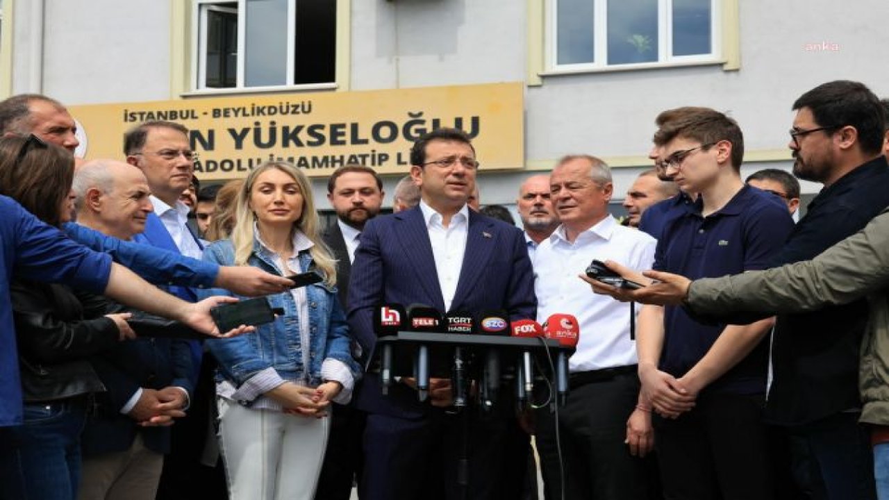 İMAMOĞLU, OYUNU KULLANDI: "HER OYUN AHLAKLI BİR ŞEKİLDE SAYILIP, SONUCA KAVUŞTUĞU, SONUCUN DEMOKRATİK BİR BİÇİMDE KARŞILANDIĞI BİR AKŞAM DİLİYORUM"