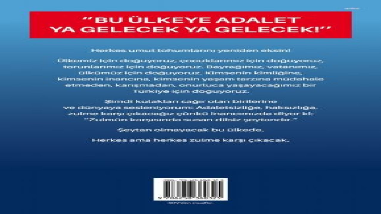 KILIÇDAROĞLU’NUN “HİÇBİR ÇOCUK YATAĞA AÇ GİRMEYECEK” ADLI KİTABI ÇIKTI