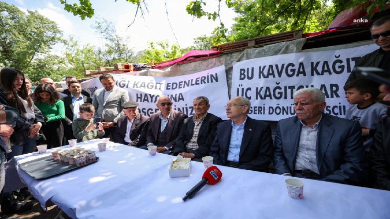 KEMAL KILIÇDAROĞLU, ANKARA'DA GERİ DÖNÜŞÜM EMEKÇİLERİYLE BİR ARAYA GELDİ... "BUGÜN HAYATI BOYUNCA BİR KİLO SIFIR ATIK TOPLAMAMIŞ İNSANLAR MECLİS’TE ALKIŞLAR ALIYORLAR, İLTİFATLAR ALIYORLAR. AMA BİZE 600 TL CEZA YAZ