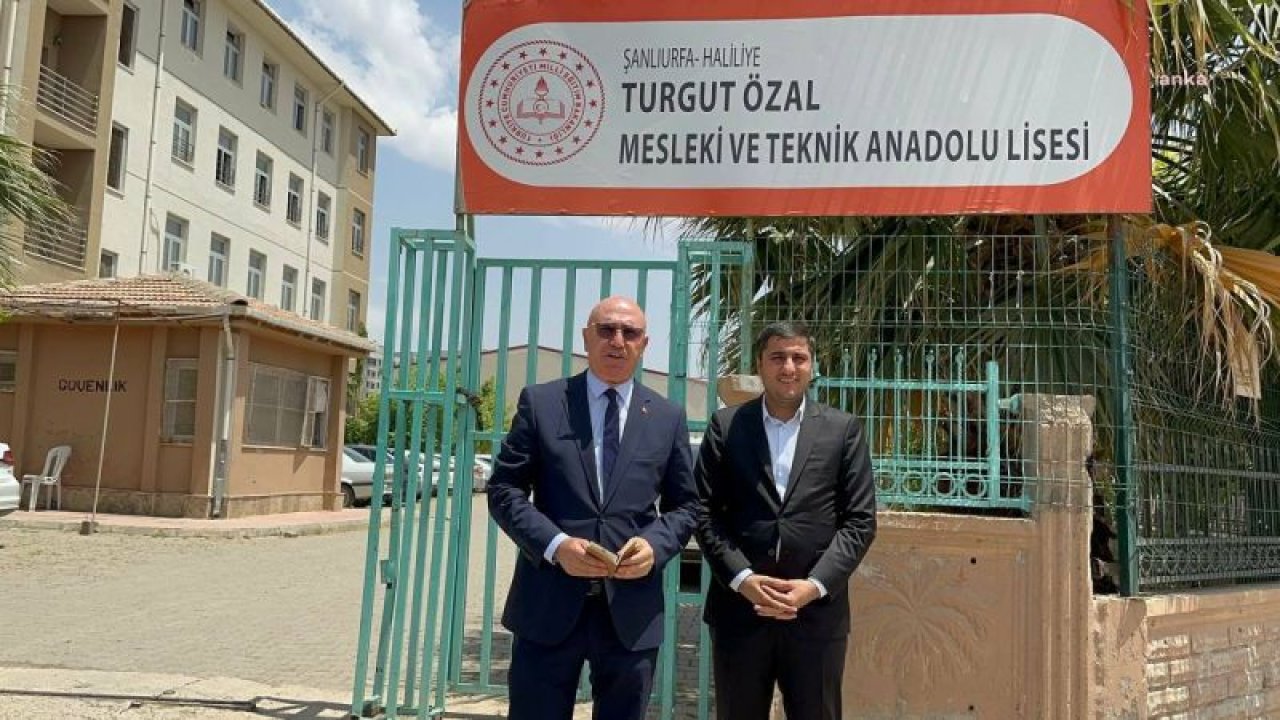 MAHMUT TANAL: "ŞANLIURFA'DA 4 OKULDA SURİYELİ ÖĞRENCİLERE YEMEK, SERVİS, GİYİM, KIRTASİYE ÜCRETSİZ AMA TÜRK ÖĞRENCİ OLDU MU ÜCRETLİ BUNLAR. BU AYRIMCILIKTIR"