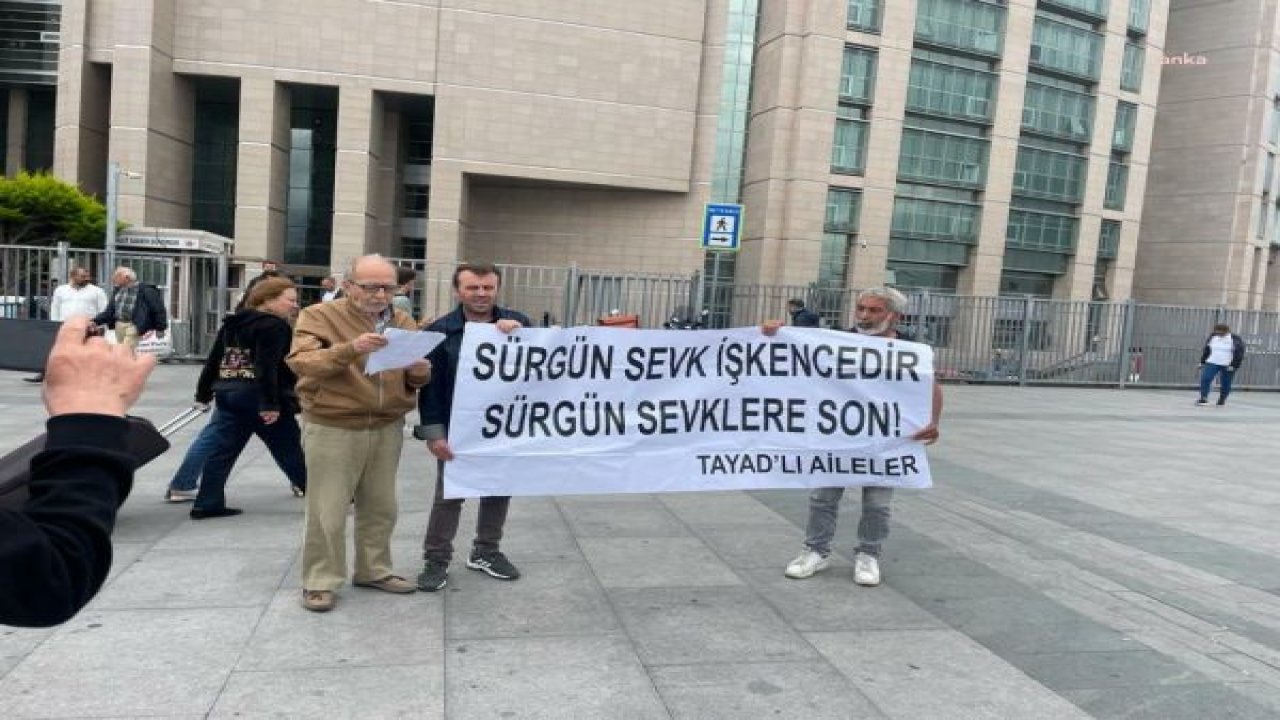 TAYAD'LI AİLELER İSTANBUL ADLİYESİ ÖNÜNDE BASIN AÇIKLAMASI YAPTI: "HAPİSHANELERDEKİ TECRİT VE İŞKENCENİN KARŞISINDAYIZ"