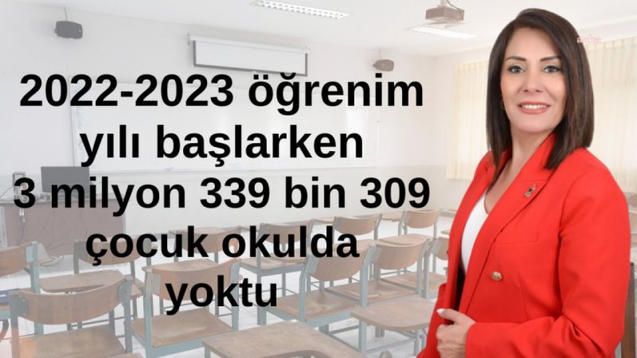 ZAFER PARTİSİ GENEL BAŞKAN YARDIMCISI ASLAN: 1,2 MİLYON ÇOCUĞUN OKULDA KAYDI BULUNMUYOR, 3,3 MİLYON ÇOCUK OKULDA DEĞİL