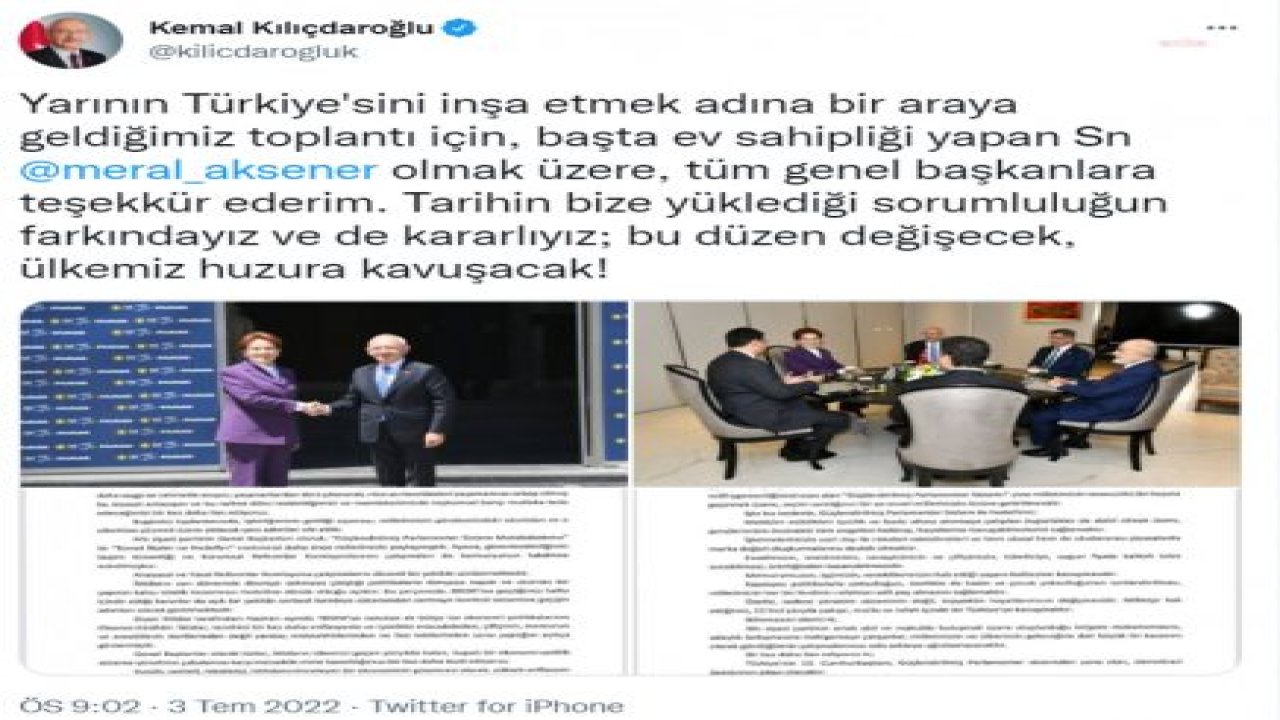 KILIÇDAROĞLU: “BU DÜZEN DEĞİŞECEK, ÜLKEMİZ HUZURA KAVUŞACAK”