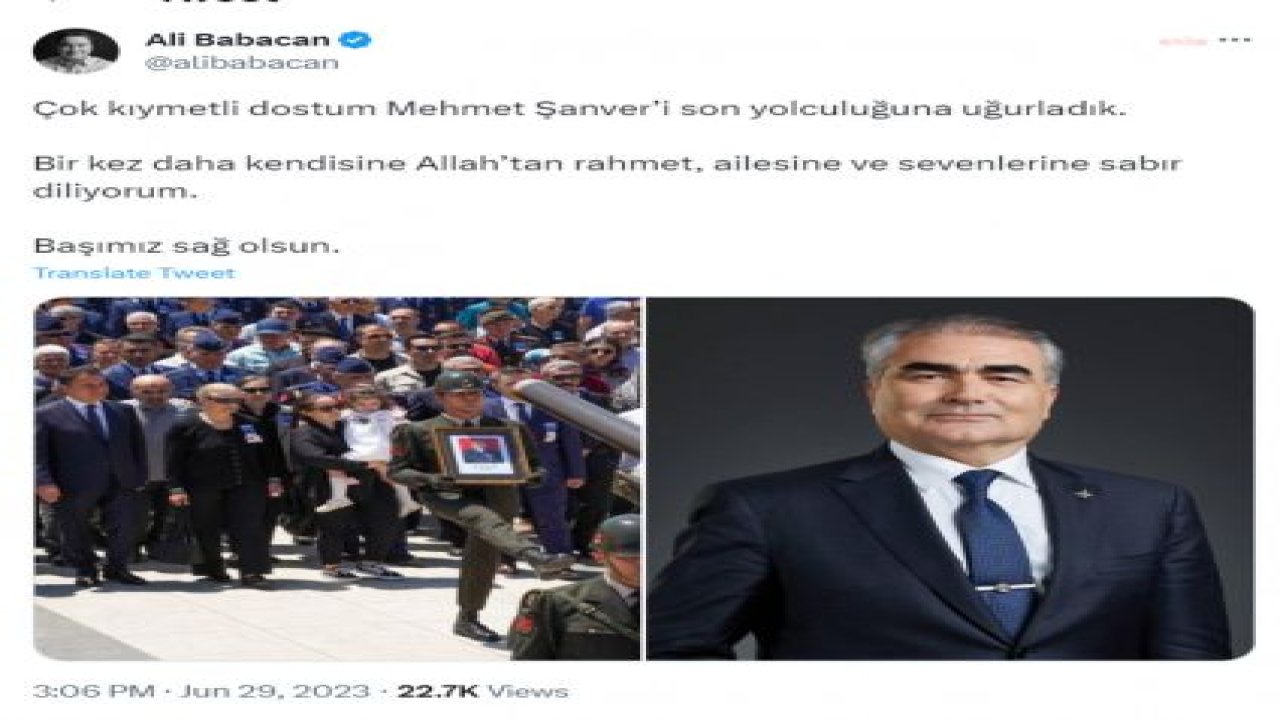 EMEKLİ KORGENERAL MEHMET ŞANVER, ANKARA’DA DÜZENLENEN TÖRENLE SON YOLCULUĞUNA UĞURLANDI