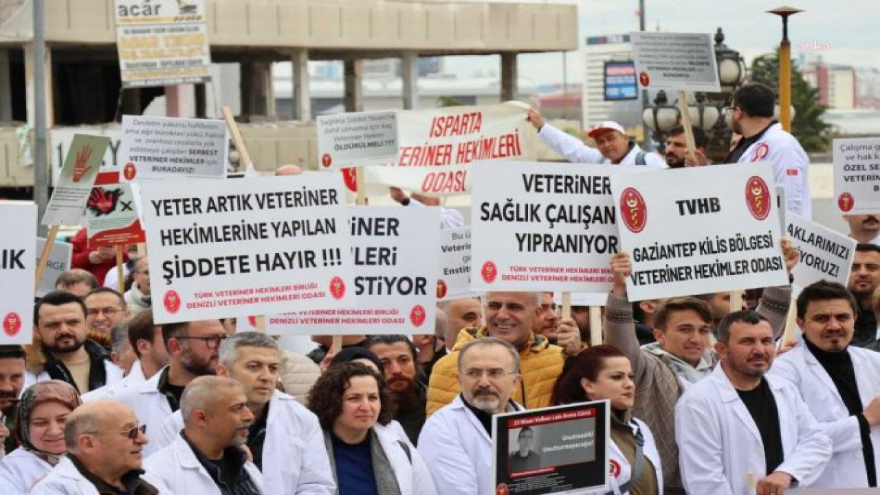 VETERİNER HEKİMLER 21 AĞUSTOS’TA İŞ BIRAKIYOR... TÜRK VETERİNER HEKİMLER BİRLİĞİ VE 56 VETERİNER HEKİM ODASI: "TÜM VATANDAŞLARIMIZIN ANLAYIŞINI BEKLİYOR, DESTEK OLMAYA ÇAĞIRIYORUZ"