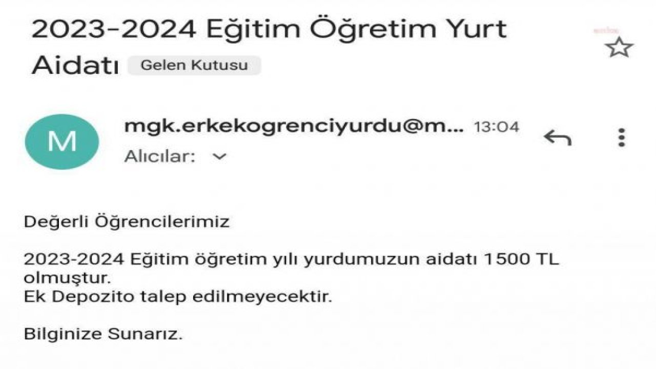 MARMARA ÜNİVERSİTESİ’NDE YEMEKHANE ÜCRETLERİNE GELEN YÜZDE 200'LÜK ZAMIN ARDINDAN YURT ÜCRETLERİNE DE YÜZDE 87 ZAM GELDİ