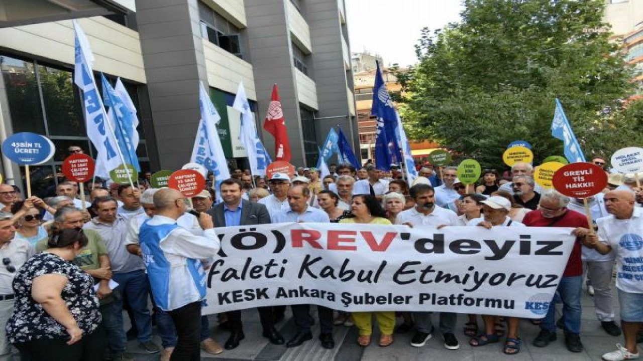 KESK, İKTİDARIN TOPLU SÖZLEŞME İÇİN ZAM TEKLİFİNE KARŞI ÜLKE GENELİNDE İŞ BIRAKTI: “TÜİK’İN SANAL RAKAMLARINA DAYALI BU TEKLİF BİZİM AÇIMIZDAN YOK HÜKMÜNDEDİR”