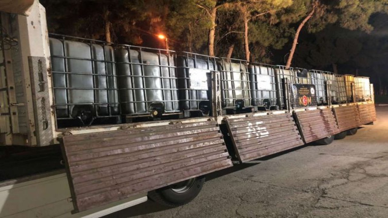 Adana’da 43 bin 500 litre kaçak akaryakıt ele geçirildi