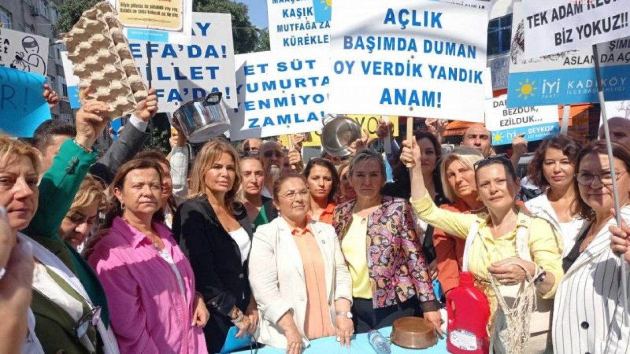 İYİ PARTİLİ YÜKSEL’DEN İSTANBUL’DA “ZAM” PROTESTOSU: “MİLLETİ KURU EKMEĞE MUHTAÇ, ÇALIŞANI DA EMEKLİYİ DE DERİN YOKSULLUKLA KARŞI KARŞIYA BIRAKTINIZ”