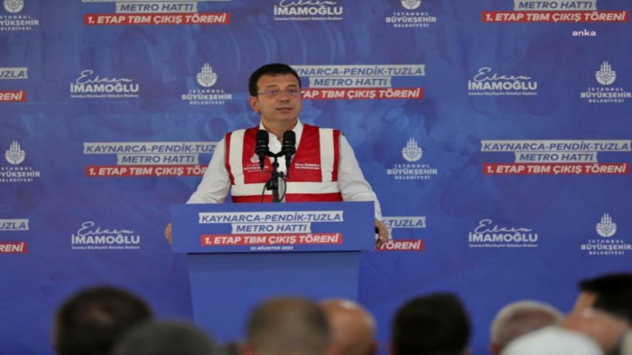 İMAMOĞLU: EKONOMİYİ DE METROYU DA BİLENE TESLİM EDECEKSİN