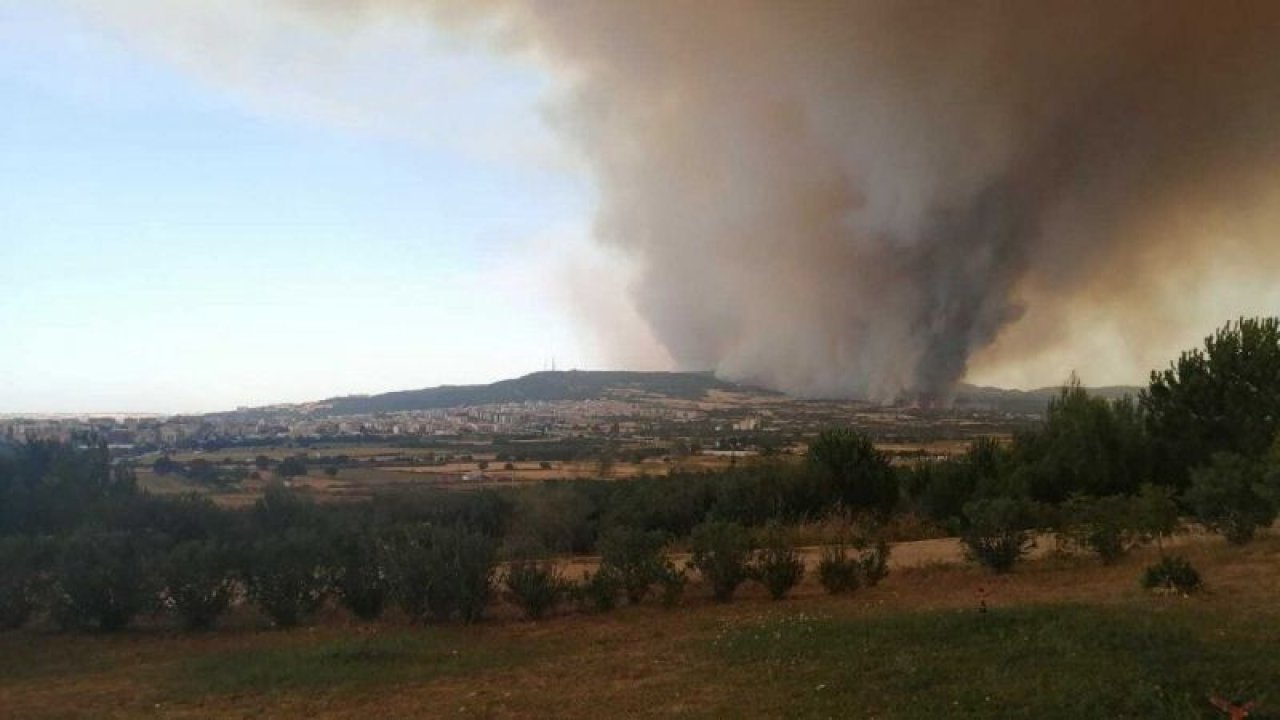 ÇANAKKALE’DE ORMAN YANGINI ÇIKTI, 4 KÖY TEDBİR AMAÇLI BOŞALTILDI