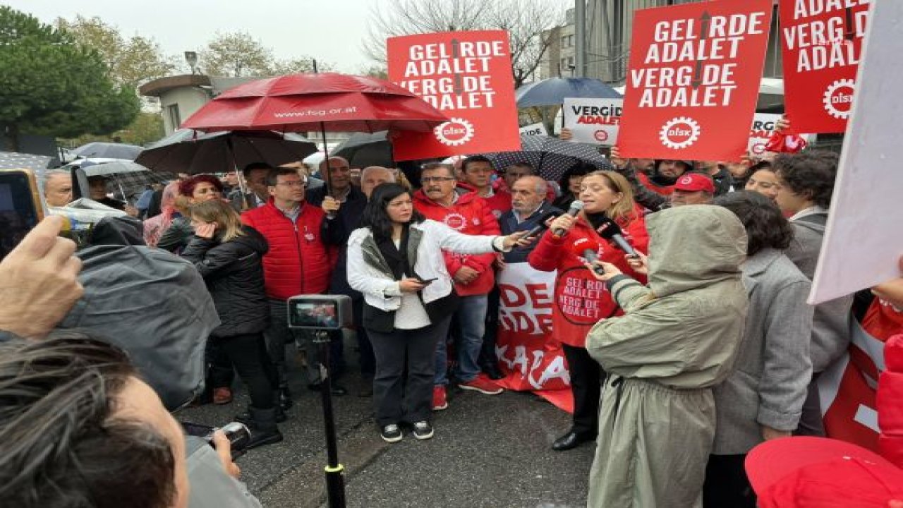 DİSK’İN İSTANBUL’DAN ANKARA’YA YÜRÜYÜŞÜ BAŞLADI... ARZU ÇERKEZOĞLU: “AZ KAZANANDAN AZ, ÇOK KAZANANDAN ÇOK VERGİ ALINAN ADİL BİR VERGİ SİSTEMİ İÇİN YÜRÜYORUZ”