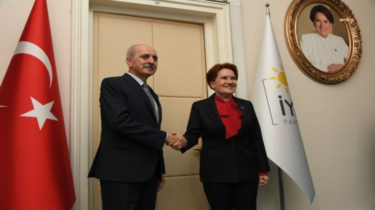 TBMM BAŞKANI KURTULMUŞ, İYİ PARTİ GENEL BAŞKANI AKŞENER'İ ZİYARET ETTİ