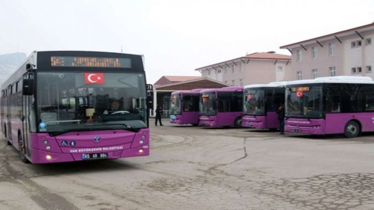 Van’da bayram boyunca toplu ulaşım ücretsiz olacak