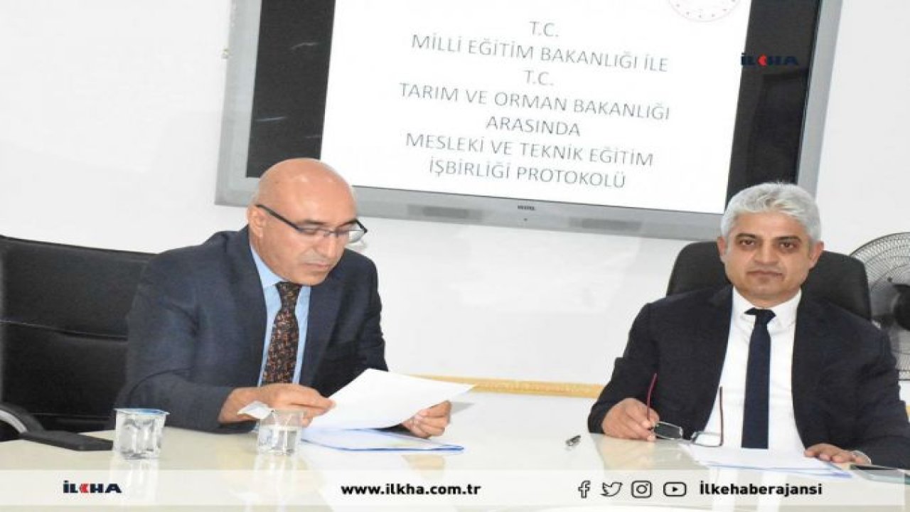 Milli Eğitim Müdürlüğü ile Tarım ve Orman Müdürlüğü arasında protokol imzalandı