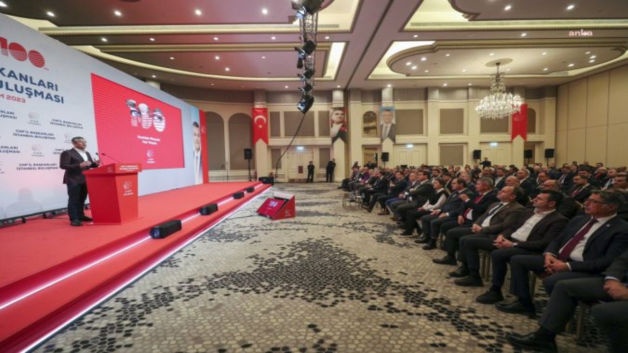 CHP İL BAŞKANLARI BULUŞMASI... EKREM İMAMOĞLU: “ÖNÜMÜZDEKİ YEREL SEÇİMİ, 2019’UN DAHA İLERİSİNDE BAŞARIYLA KAZANMAK ZORUNDAYIZ VE KAZANMAK İÇİN HER ŞEYE SAHİBİZ”