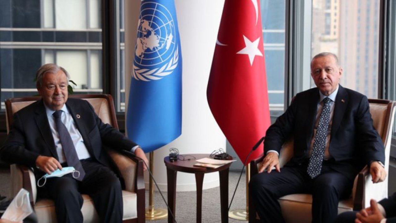 CUMHURBAŞKANI ERDOĞAN, BM GENEL SEKRETERİ GUTERRES İLE TELEFONDA GÖRÜŞTÜ