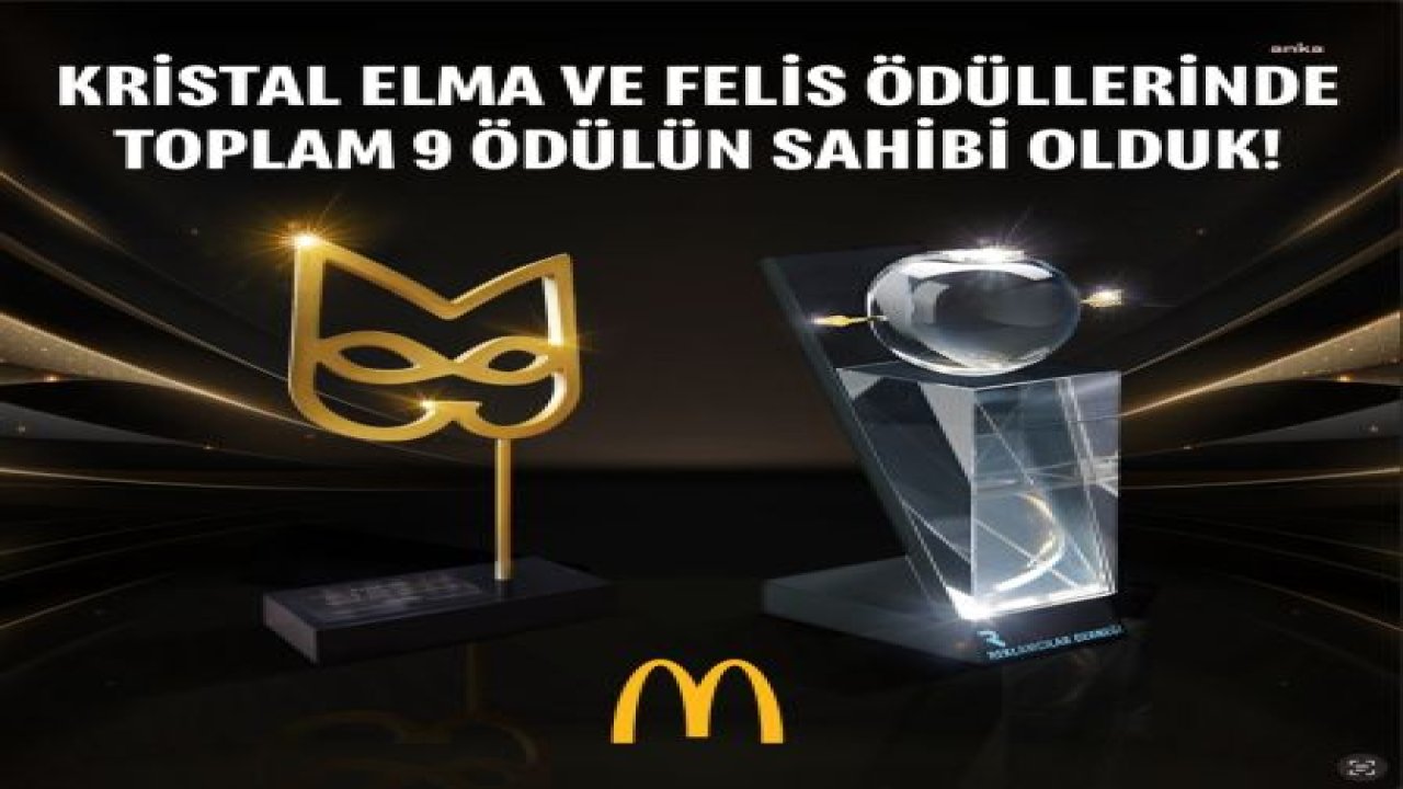 REKLAMCILAR DERNEĞİ, MCDONALD’S TÜRKİYE’YE SEKİZ ÖDÜL VERDİ