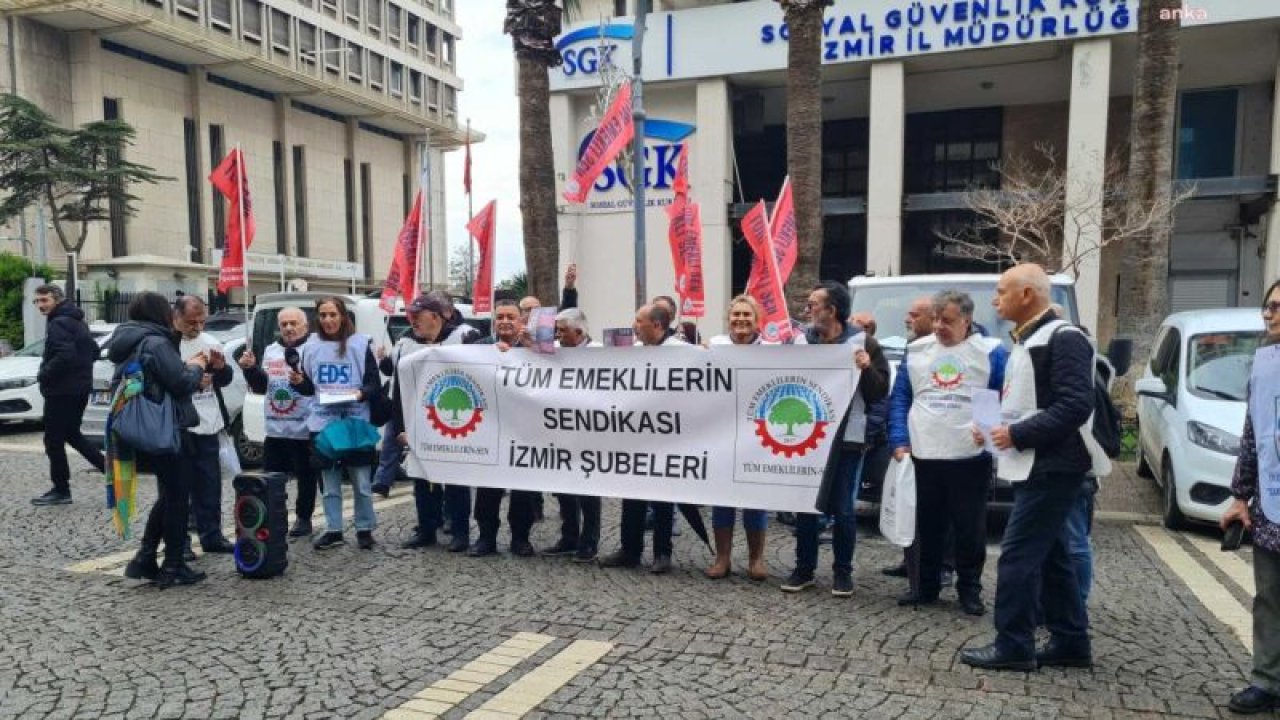 TÜM EMEKLİLER SENDİKASI İZMİR ŞUBELERİNDEN 10 ARALIK BÜYÜK EMEKLİ MİTİNGİ'NE ÇAĞRI