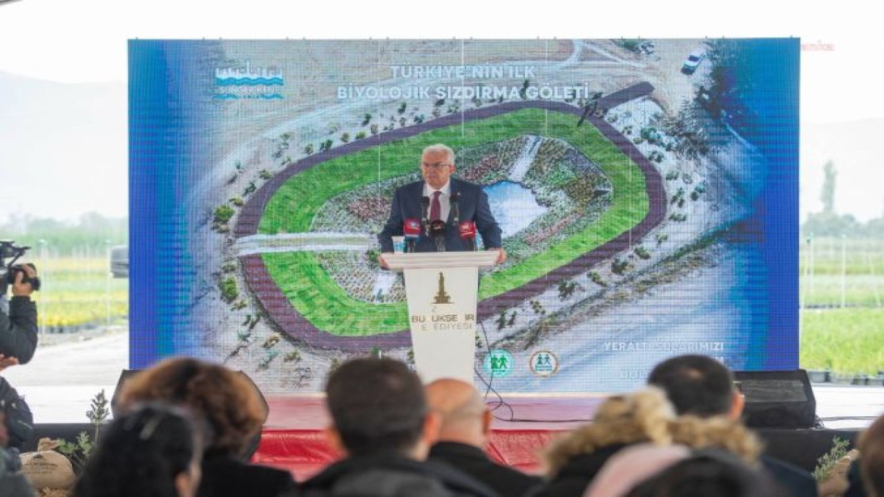 TÜRKİYE'NİN İLK BİYOLOJİK SIZDIRMA GÖLETİ İZMİR'DE AÇILDI. SOYER: "MİLLİYETÇİLİK ÜRETİCİYE SAHİP ÇIKMAKTIR"