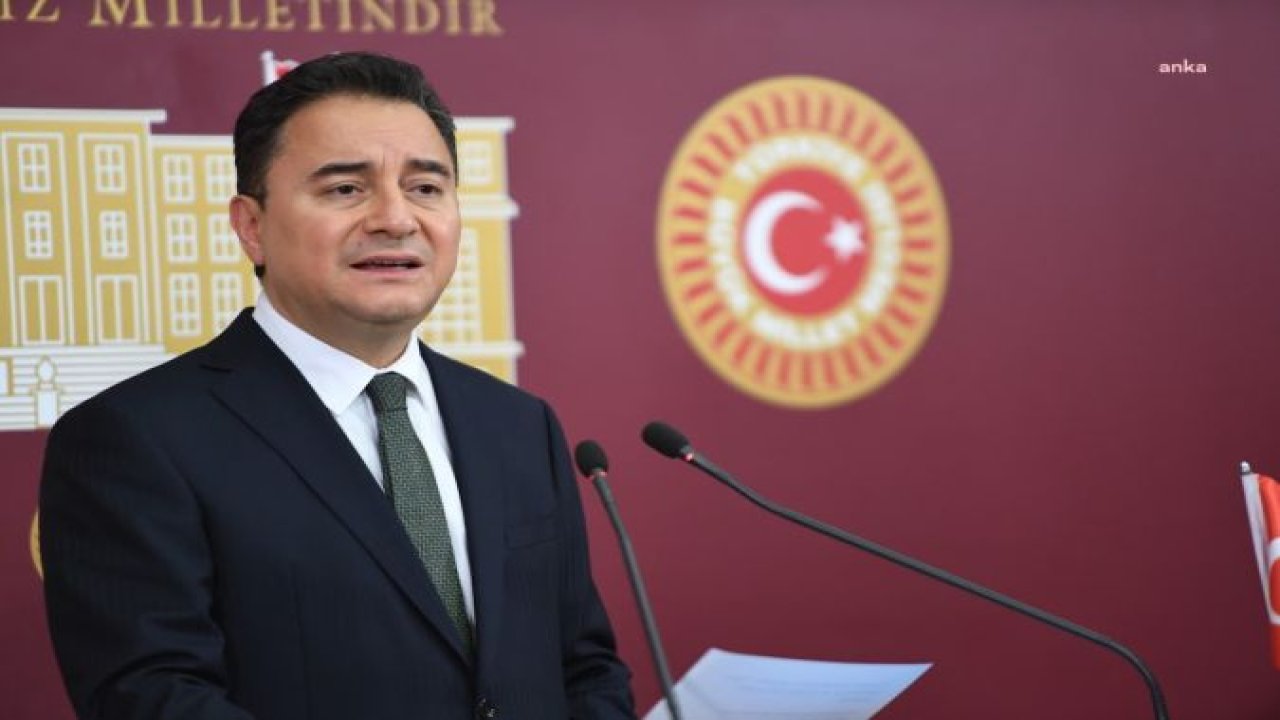 ALİ BABACAN: "HER YERE ŞİDDETİN SIZDIĞI BİR DÖNEMDEN GEÇİYORUZ, 'ÖFKE BİR HİTABET SANATIDIR' DİYEN BİR CUMHURBAŞKANI VAR BU ÜLKEDE"