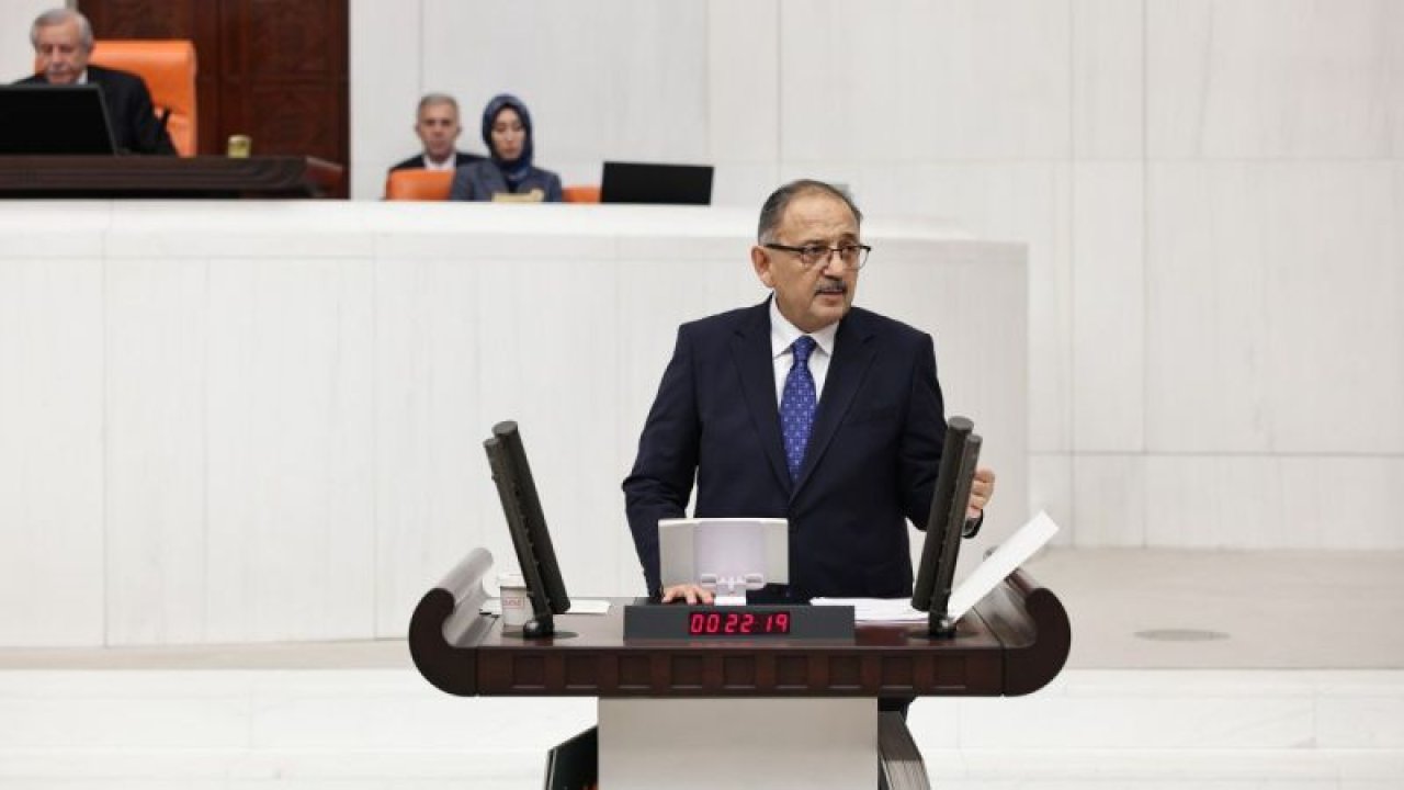 MEHMET ÖZHASEKİ: "BUNDAN SONRA ASLA VE ASLA FAY HATLARIN ÜZERİNDE YAPILAŞMAYA İZİN VERMEYECEĞİZ"