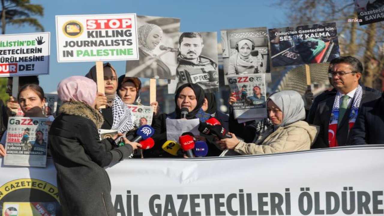 İSRAİL’DE ÖLDÜRÜLEN 97 GAZETECİ ANISINA ÇIKARILAN “GAZZETE” İSTANBUL'UN ÖNEMLİ MEYDANLARINDA DAĞITILDI. "KAYBETTİĞİMİZ MESLEKTAŞIMIZIN EMEKLERİ ZAYİ OLMASIN DİYE BÖLGEDE OLUP BİTENLERİ DOĞRU AKTARMANIN ÜZERİMİZDE S