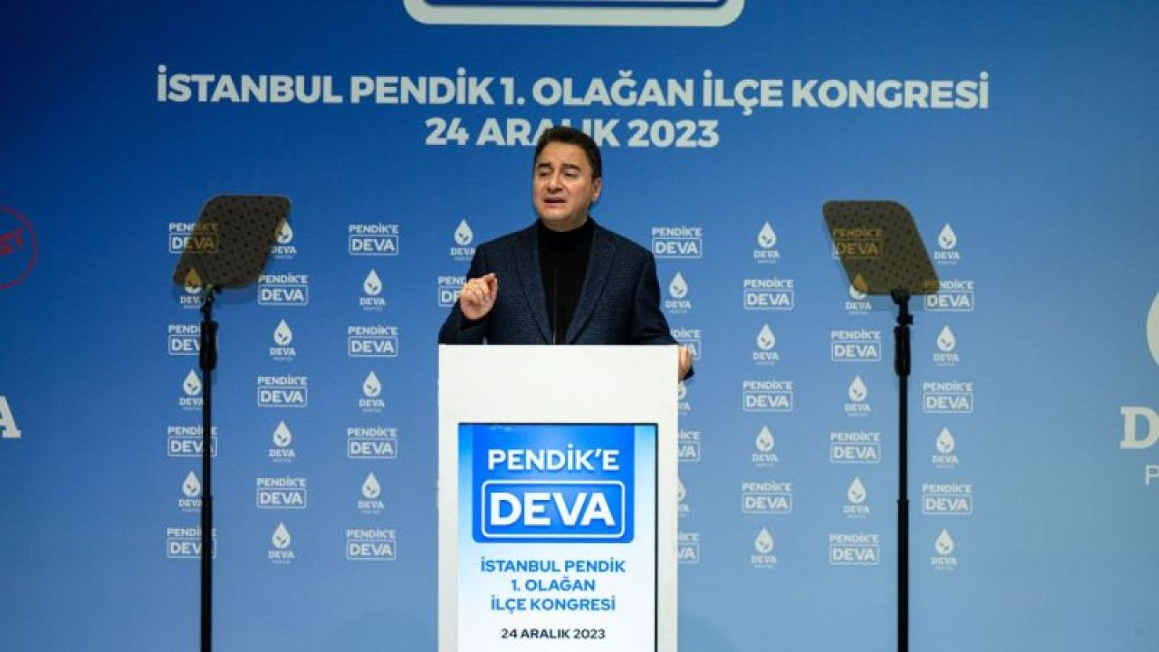 ALİ BABACAN: “SAYIN ERDOĞAN, NEREYE? ÖNCE BİR DURUN, ÇIKIN, HESABINI VERİN. ‘YANLIŞ YAPTIK’ DEYİN”