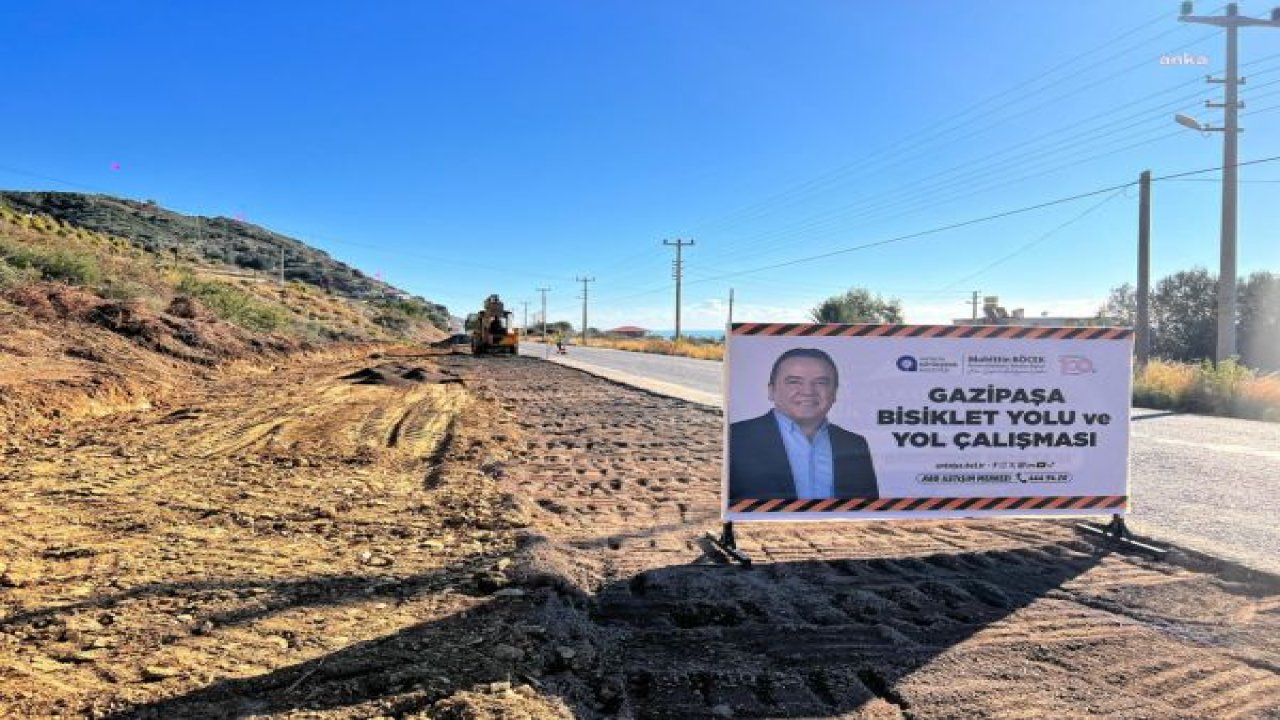 ALANYA- GAZİPAŞA ARASINA 13 KM’LİK YENİ BİSİKLET YOLU YAPILIYOR