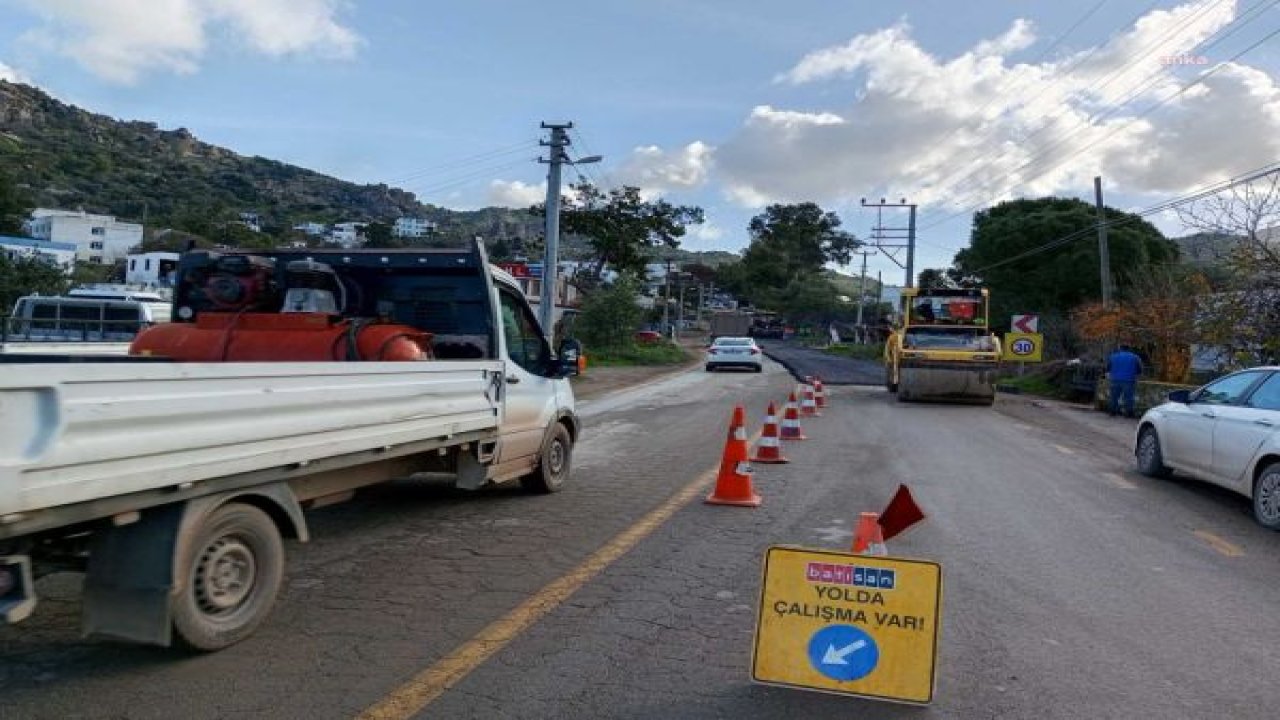 MUĞLA BÜYÜKŞEHİR'DEN BODRUM’DA 18 KİLOMETRE SICAK ASFALT YAPILDI