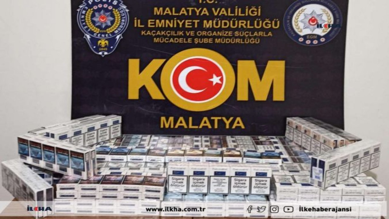 Malatya’da çok sayıda silah ve gümrük kaçağı sigara ele geçirildi