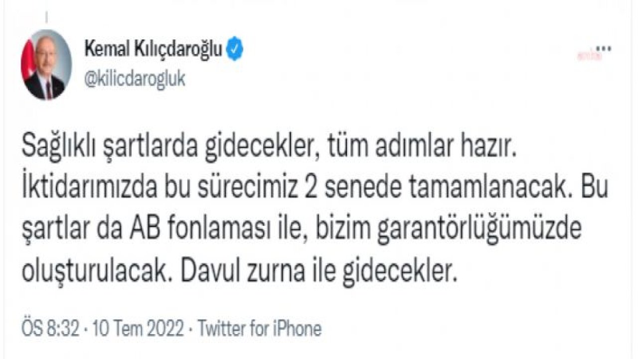 KILIÇDAROĞLU: “700 BİN SURİYELİ BEBEK DOĞMUŞ ÜLKEMİZDE. HER MİLLETİN EN BÜYÜK ZENGİNLİĞİ BEBEKLERİDİR. BU BEBEKLER DE YIKIK DÖKÜK SURİYE'NİN ZENGİNLİĞİDİR”