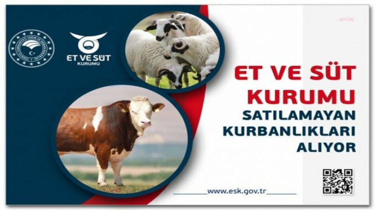 ET VE SÜT KURUMU, SATILAMAYAN KURBANLIKLARI SATIN ALACAK