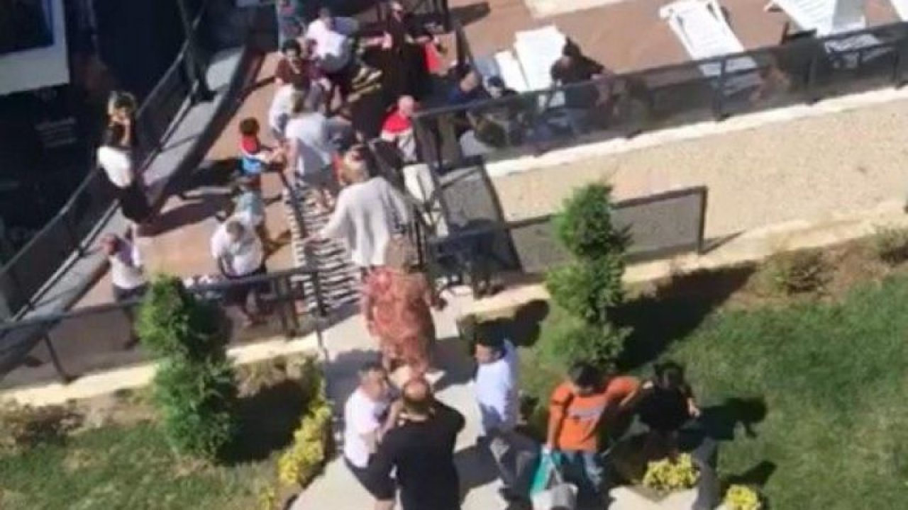 15 Suriyeli Bursa'daki site sakinlerine saldırdı! Havuz başı savaş alanına döndü