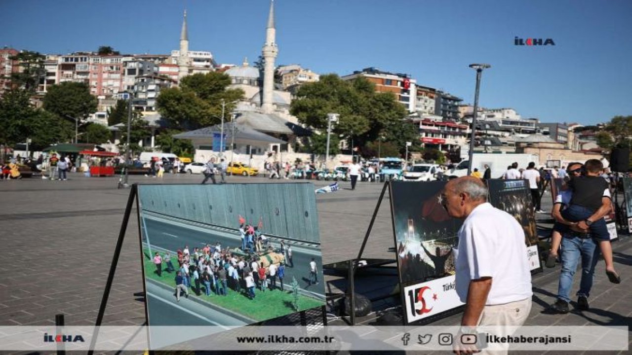 15 Temmuz şehidinin yaralıları taşıdığı motosiklet Üsküdar Meydanı‘nda sergileniyor